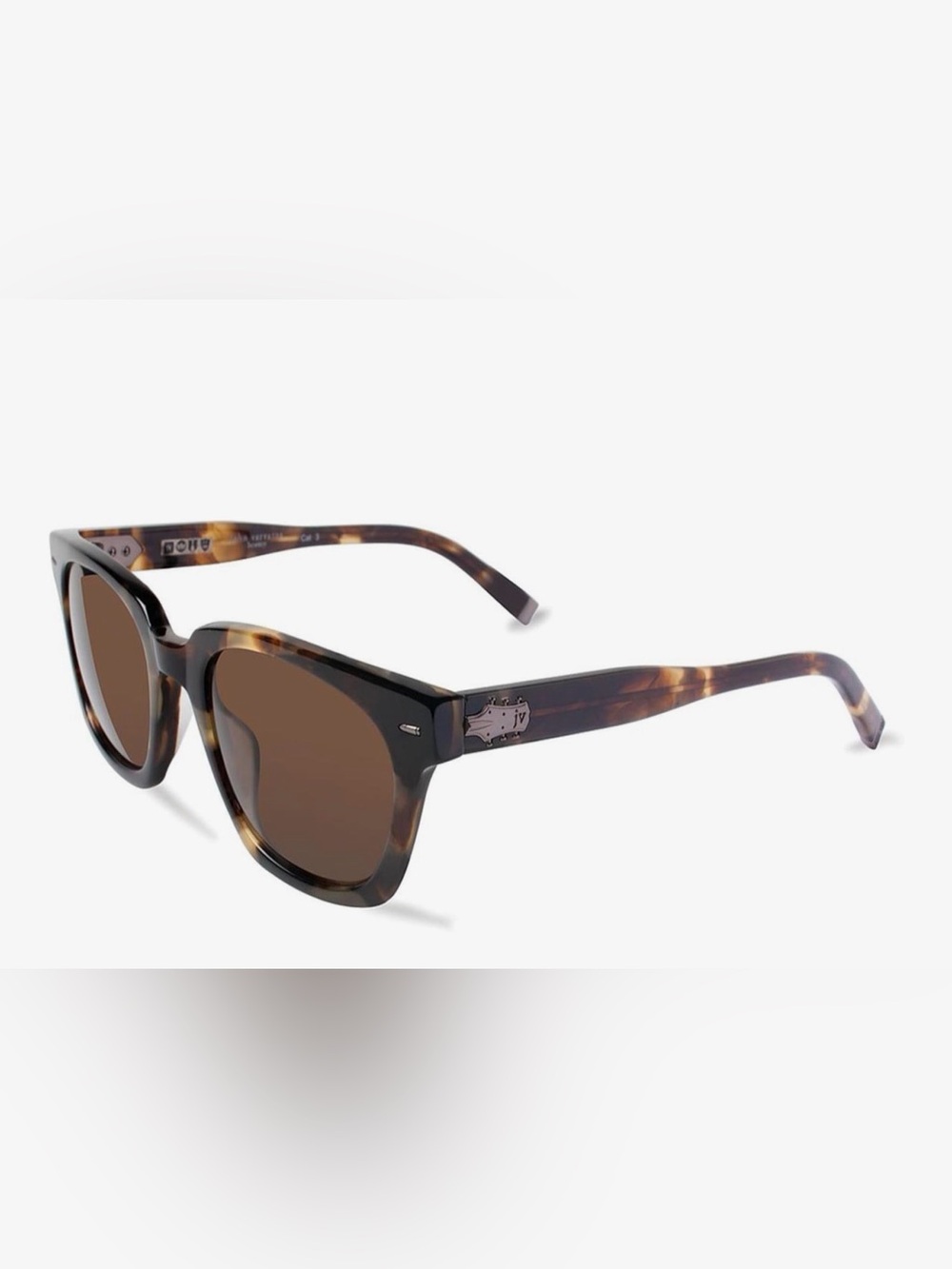 John Varvatos Tortoise Frame Sunglasses with Brown Lenses